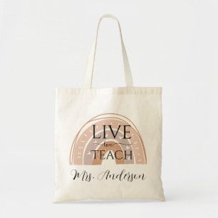 Bolsa Tote Apreciação do Professor de Ensino ao Vivo