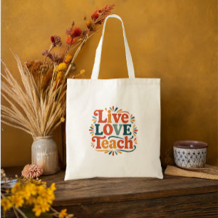 Bolsa Tote Apreciação do Professor de Ensino ao Vivo