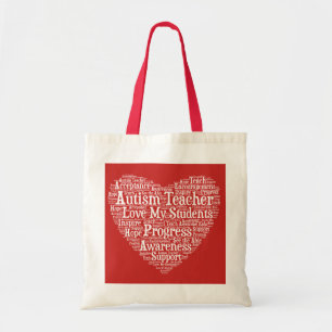 Bolsa Tote Apreciação do professor do autismo - selecione s