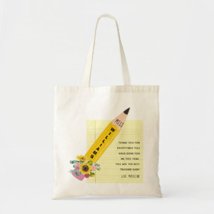 Bolsa Tote Apreciação do Professor Obrigado