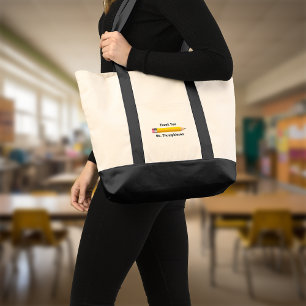 Bolsa Tote Apreciação do Professor Obrigado