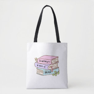 Bolsa Tote Apreciação do professor para o saco Mensagem per