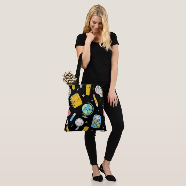 Bolsa Tote Aprendizado Divertido – Padrão Contínuo de Educaçã (No(a) Modelo)