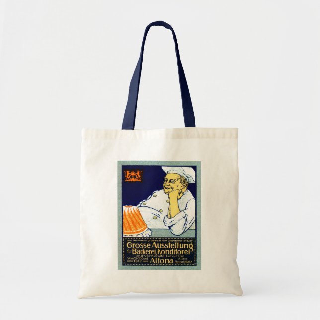 Bolsa Tote Apresentação sobre padaria + confeitaria de 1912 (Frente)