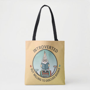 Bolsa Tote Apresentado, Mas Disposto A Discutir Livros
