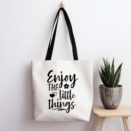 Bolsa Tote Aproveite As Coisas Pequenas Da Sacola