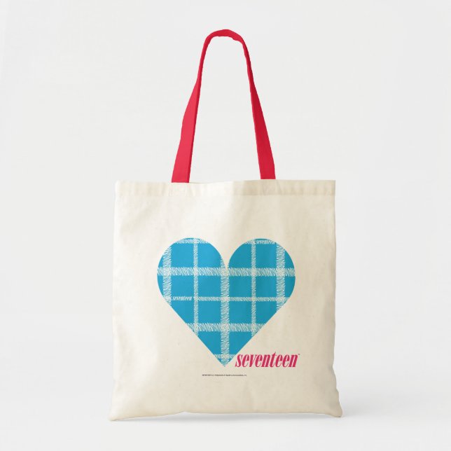 Bolsa Tote Aqua 2 da xadrez (Frente)
