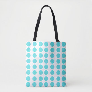 Bolsa Tote Aqua Bolinhas Design