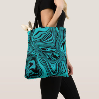 Bolsa Tote Aqua Glass Retro