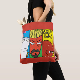 Bolsa Tote Aqua Teen Hunger Force Character Panel Graphic