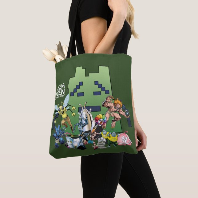 Bolsa Tote Aqua Teen Hunger Force Villains (Close Up)