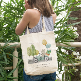 Bolsa Tote Aqua Verde Qualquer Carro Festa de aniversário Ida