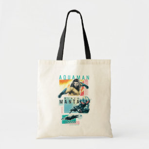 Bolsa Tote Aquaman Aquaman modernista & gráfico preto do