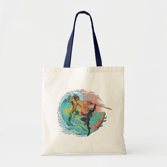Bolsa Tote Aquaman & Black Manta Tidal Wave (Frente)