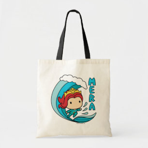 Bolsa Tote Aquaman   Chibi Mera Riding Wave Graphic
