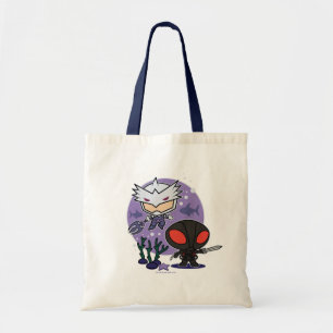 Bolsa Tote Aquaman Chibi Orm & gráfico submarino do Manta