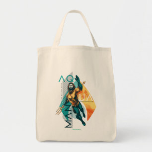 Bolsa Tote Aquaman Colagem Aquaman Modernista