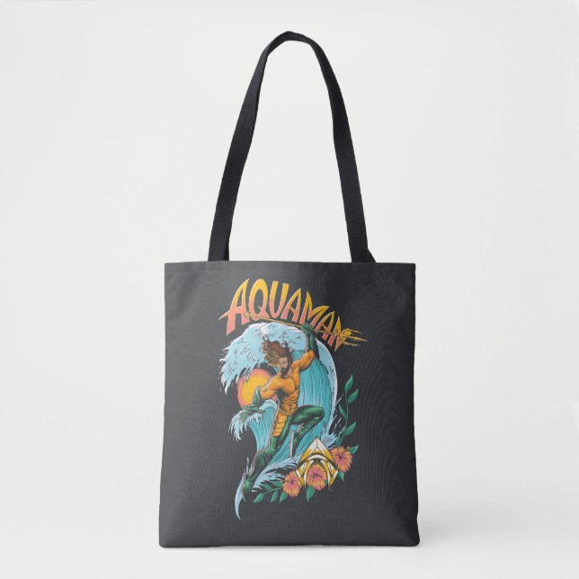 Bolsa Tote Aquaman e Trident Ascensão Graphic (Frente)