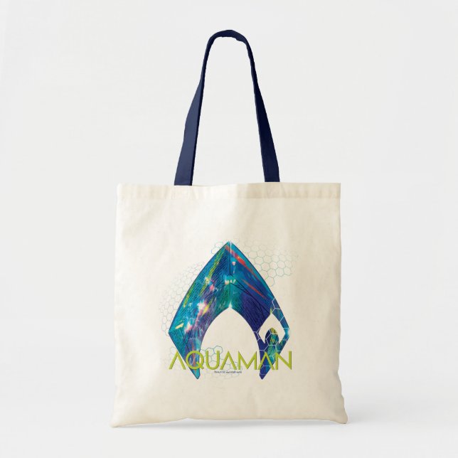 Bolsa Tote Aquaman | Logotipo Aquaman Refratado (Frente)