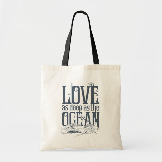 Bolsa Tote Aquaman & Mera - Amor Tanto Quanto O Oceano (Frente)
