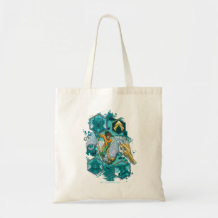 Bolsa Tote Aquaman Riding Seacavalo através dos reinos
