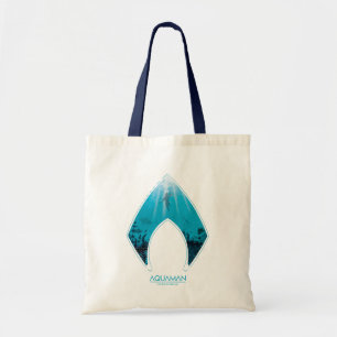 Bolsa Tote Aquaman   Ver Através Do Logotipo Aquaman, Gráfico