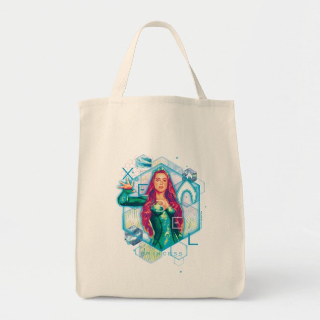 Bolsa Tote Aquaman | Xebel Princess Mera Hexagonal (Frente)