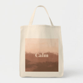 Bolsa Tote Aquarela Abstrata Mocha