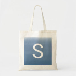 Bolsa Tote Aquarela Azul Empoeirada