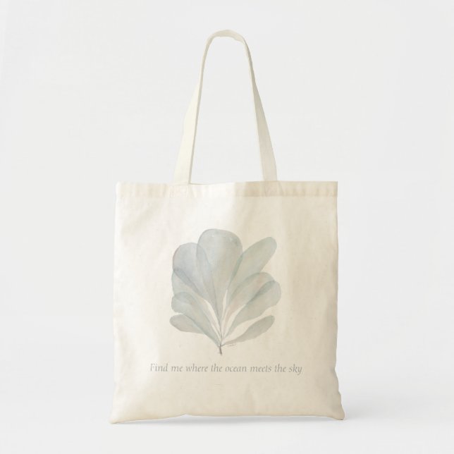 Bolsa Tote Aquarela Coral (Frente)