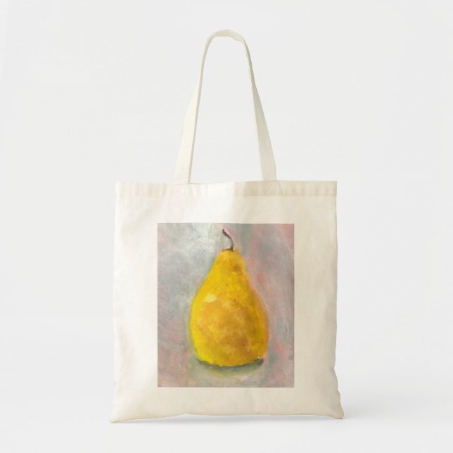 Bolsa Tote Aquarela de Pear ouro com Vida Útil (Frente)