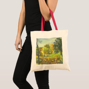 Bolsa Tote Aquarela de pintura em queda solar