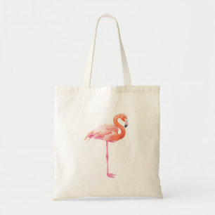 Bolsa Tote Aquarela Flamingo