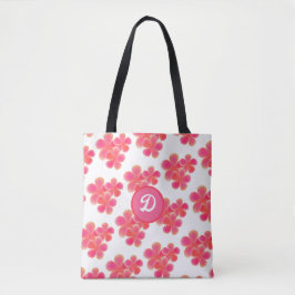 Bolsa Tote Aquarela Flor Selvagem Personalizada Botânica