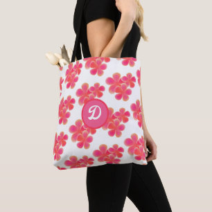 Bolsa Tote Aquarela Flor Selvagem Personalizada Botânica