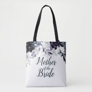 Bolsa Tote Aquarela Floral Noturna Mãe da Noiva