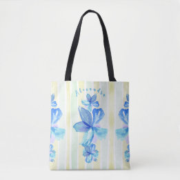 Bolsa Tote Aquarela Floral Personalizada
