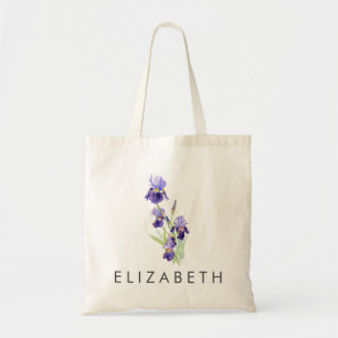 Bolsa Tote Aquarela Iris Feiticeiro Flor de Nascimento Person