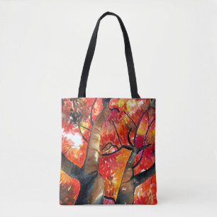 Bolsa Tote Aquarela japonesa - carpintaria