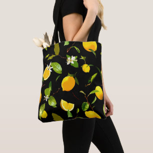 Bolsa Tote Aquarela Limão & Folhas 15