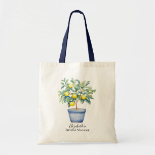 Bolsa Tote Aquarela Limão Mediterrâneo
