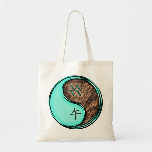 Bolsa Tote Aquário & Cavalo de Terra (Frente)