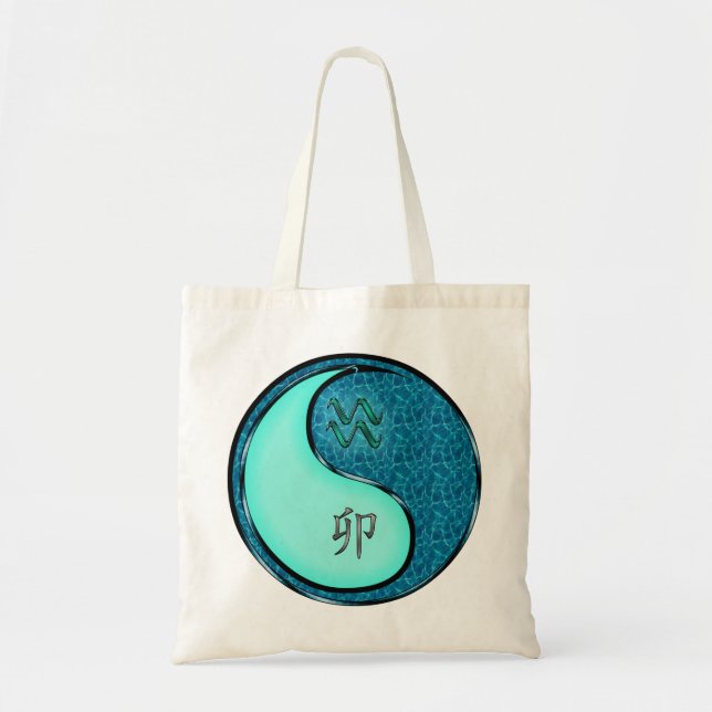 Bolsa Tote Aquário & Coelho de Água (Frente)