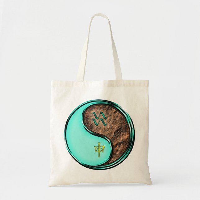 Bolsa Tote Aquário & Macaco de Terra (Frente)