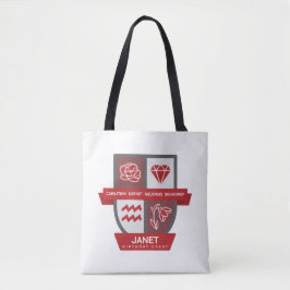 Bolsa Tote Aquarius Birthday Crest™ para 20-31 de Janeiro