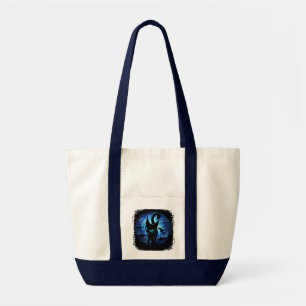 Bolsa Tote Aquático - Gato Surreal na Fantasia do Oceano Prof