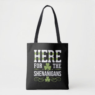 Bolsa Tote Aqui Para As Travessuras Irlandês Irlanda St. Patr