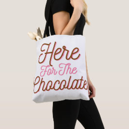 Bolsa Tote Aqui para o Chocolate