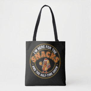 Bolsa Tote Aqui pelos Lanches e pelo Jogo do Intervalo Design