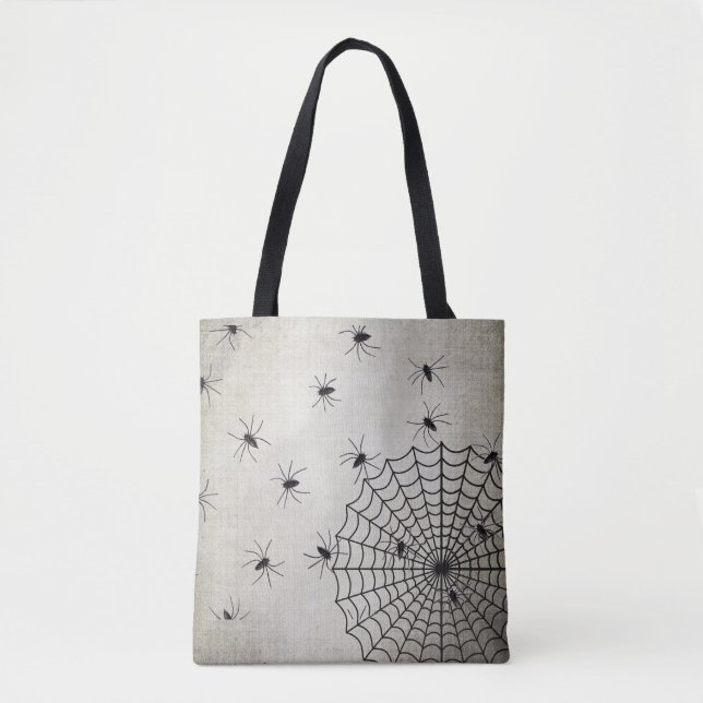 Bolsa Tote Aranha-Aranha E Aranhas Spooky (Frente)